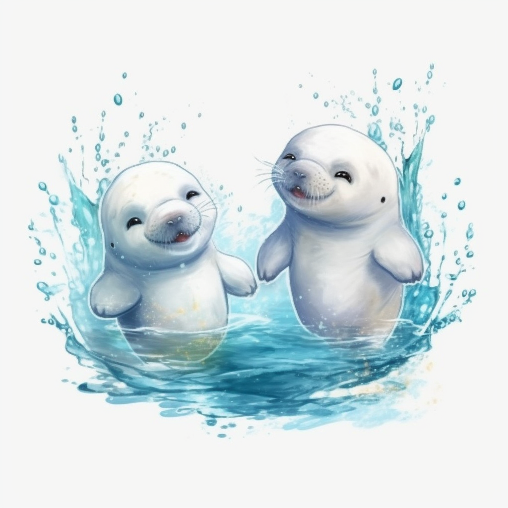 animated swimming cliparts
