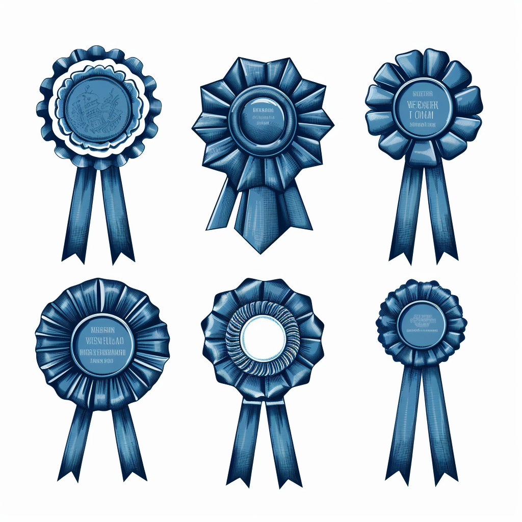 blue ribbon clipart
