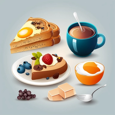 Breakfast Clipart, Breakfast Food