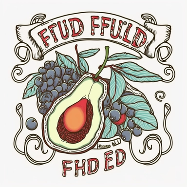 Fueled by fruit, boho, Clipart, tshirt design, contour, white background