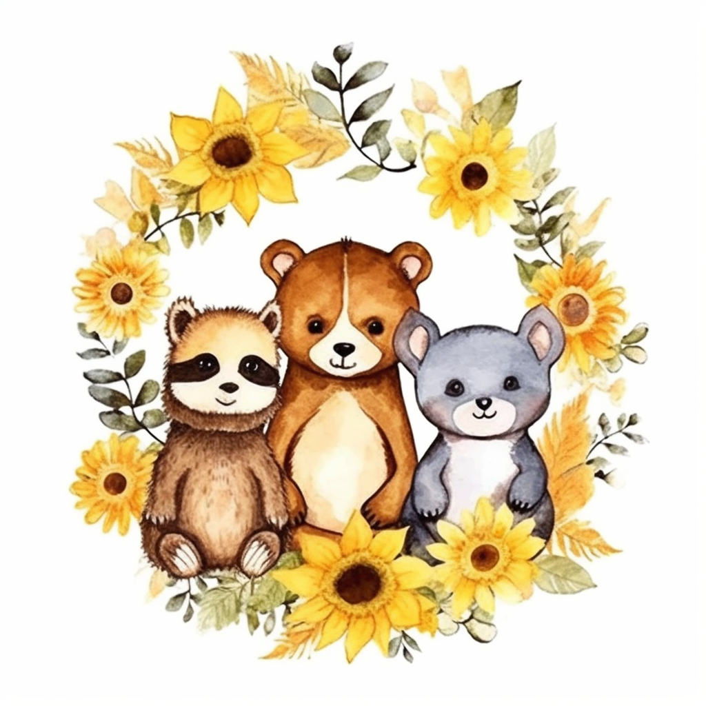 animal cliparts border