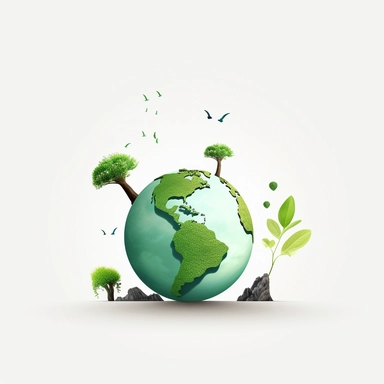 earth day, clipart, minimalist, isolated white background, 8k