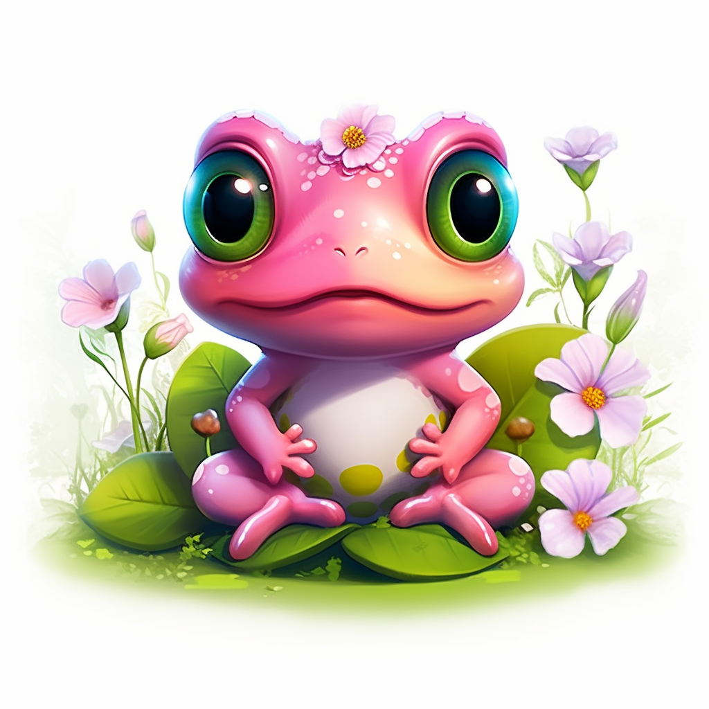 Pink Frog With Pink Eyes On A Pink Background, Close-up Stock Photo,  Picture and Royalty Free Image. Image 207991742.