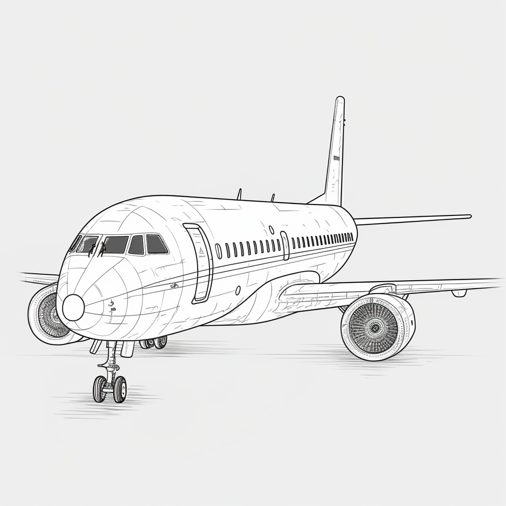 black airplane cliparts