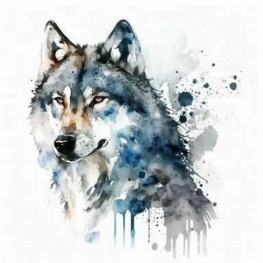 Browse through 367 watercolor wolf stock illustrations and vector graphics to find a single cute watercolor wolf clip art with a plain background [1], The wolf in the clip art has a whimsical and friendly expression with big, bright eyes and a round snout. The watercolor style is soft and delicate, with shades of blue and gray creating a calm and peaceful atmosphere. The wolf stands in front of a plain white background, making it perfect for any project. [2], The cute watercolor wolf is set in a