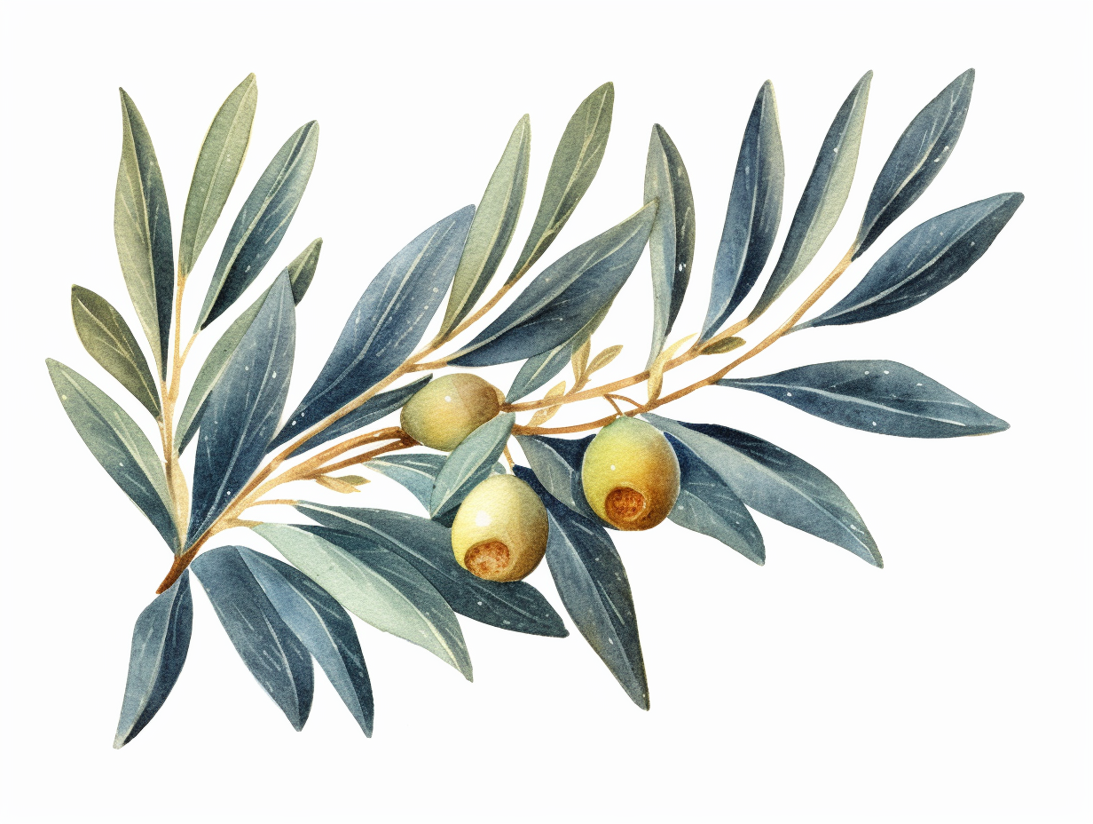 olive branch clipart