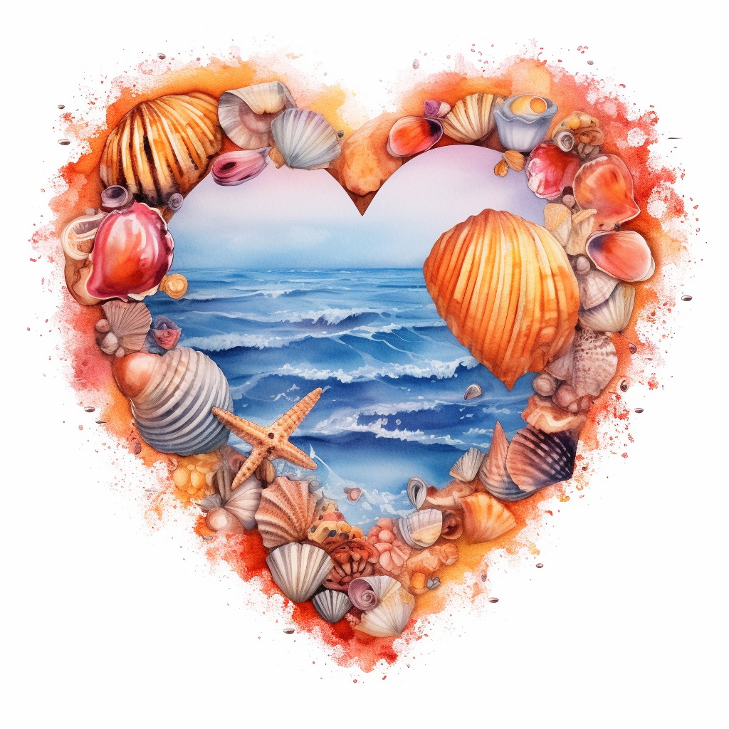 orange heart cliparts