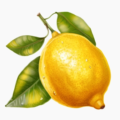 lemon, clipart, no background