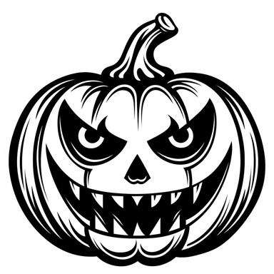 the image of a black Jack-o'-lantern on white is shown, in the style of stencil art, heavy outlines, flickr, hard edge, sculpted, woodcut, clipart cut file cuttable cricut vector