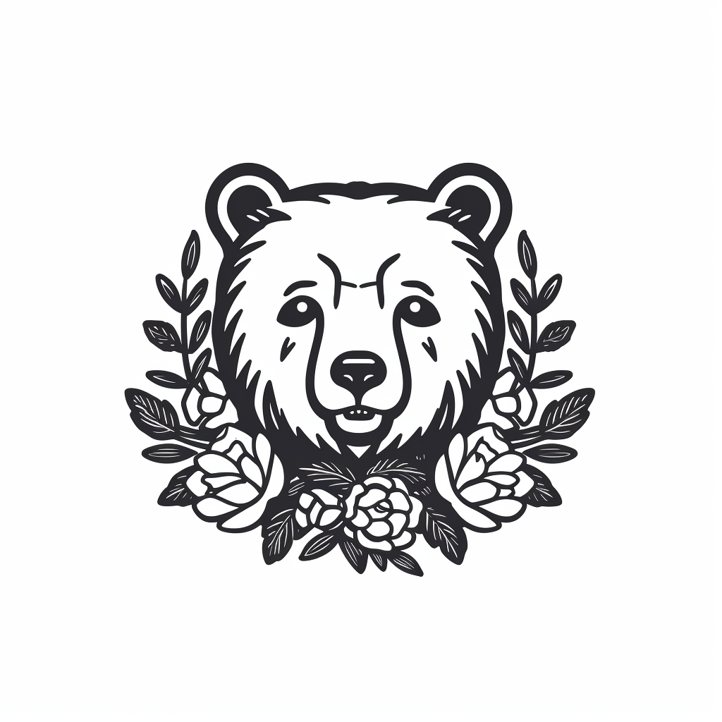 bear drawing cliparts