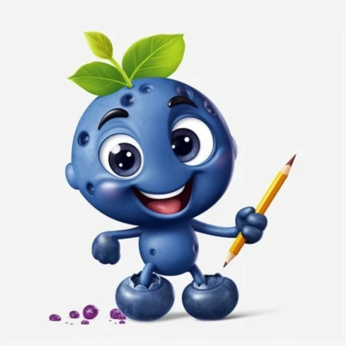 happy blueberry learning clipart 8 HD