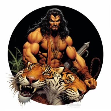 marvel character Kraven the Hunter clipart by Joe Jusko