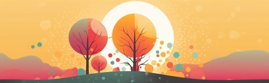a banner for an ai clipart website called Source & Seed, copy space, fresh colours