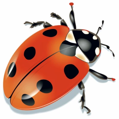 clipart illustration of a lady bug