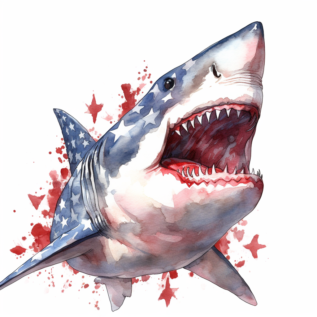 great white shark clipart