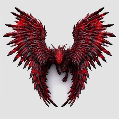 ultra realistic demon wings clipart