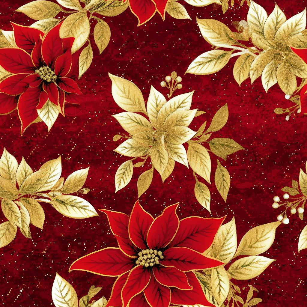 christmas poinsettia clipart