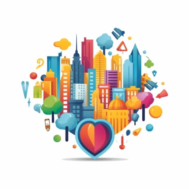 clipart, a logo themed around find my business. i own a local seo marketing agency. white background , no words