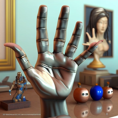 a masterpiece best quality realistic human hand, hyper realistic skin, (including 5 perfect fingers), perfect nails and waving goodbye, very intricate skin details, professional product shot<hypernet: anime:1> Negative3D render, 3D game, 3D game scene, 3D character, mosaic, painting, illustration, digital art, cartoon, anime, doll, toy, photoshop, video game, surreal, sign, 3dcg, decorating, decoration, crayon, clipart, cgi, rendered, 3a, cartoon face, drawing, cgstation, airbrushed, sketch, ren