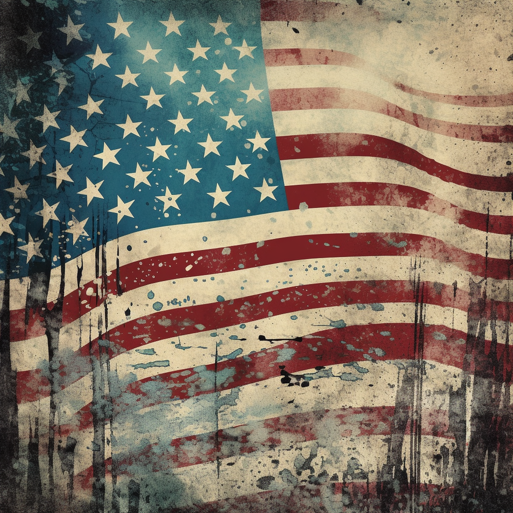 american flag clip