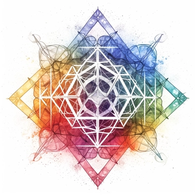 clipart of metatron's cube, on white background