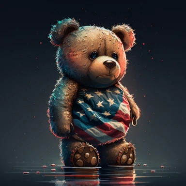 4-th of july, Teddy Bear Clipart