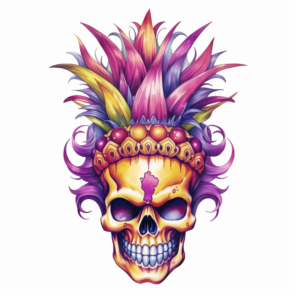 cartoon skull cliparts