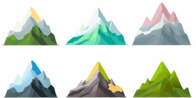 Moutains Clipart, single design, 8k,