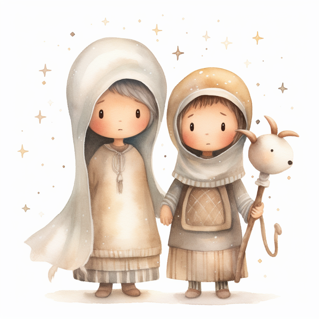 cute nativity cliparts
