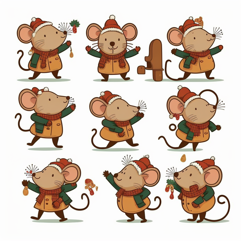 mouse running cliparts