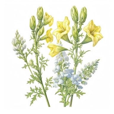 Design a dreamy watercolor clipart of frenchfarmhouse-inspired Asiatic lilies, bells of Ireland, and clustered bellflower arranged in a vintage watering can composition, hand-painted with soft and graceful brushstrokes. Draw inspiration from the artistic finesse of Ethereal Petals Watercolors for a refined and ethereal depiction. isolated on a white background, hand-drawn illustration, hand-painted watercolor texture, 16k UHD resolution, intricately detailed, sharp focal points, designed by Ana 