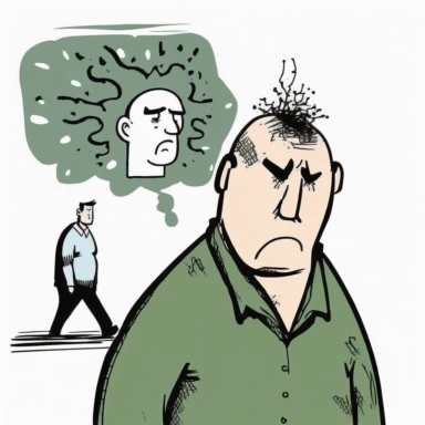 mental health in men clipart cartoon