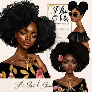 Fashion girl clipart, Girl boss clipart, Black girl png, Afro girl clipart, Black girl magic, Boss lady clipart, Black woman clipart, goodnotes, 2: 3, 4k