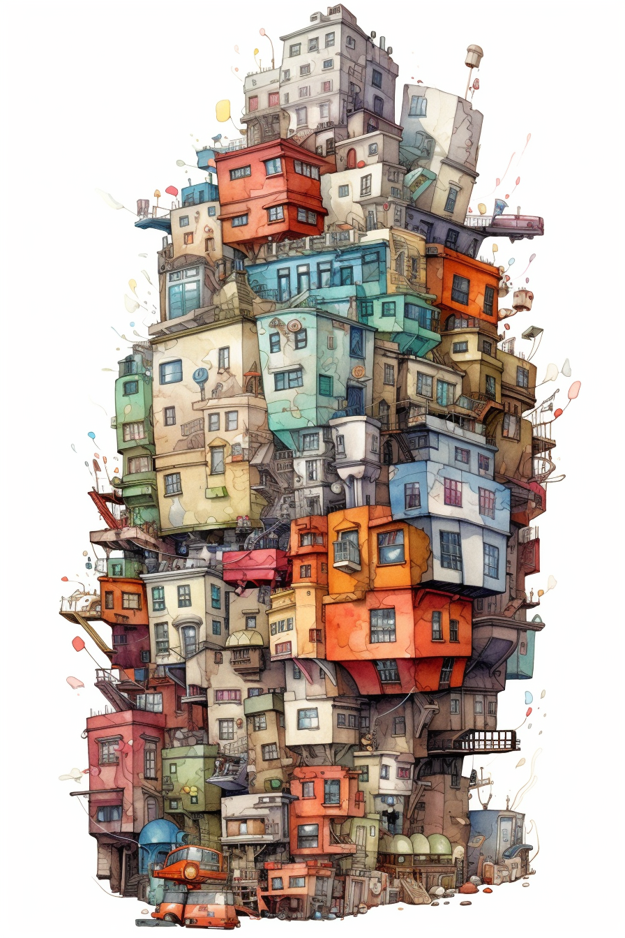 city buildings clipart
