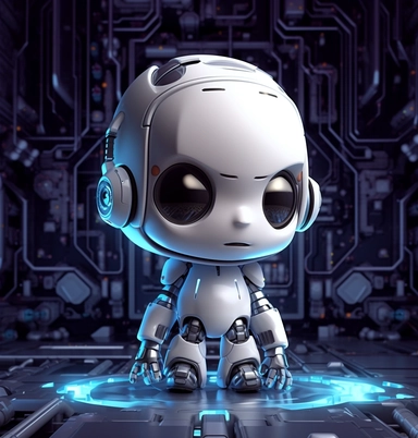 computer animators and 3d modelers from designbytes digital art, clipart, and vectors, the global leader in digital, in the style of jeremiah ketner, futuristic robots, dark white and light silver, cute cartoonish designs, prateep kochabua, realistic lighting, rtx