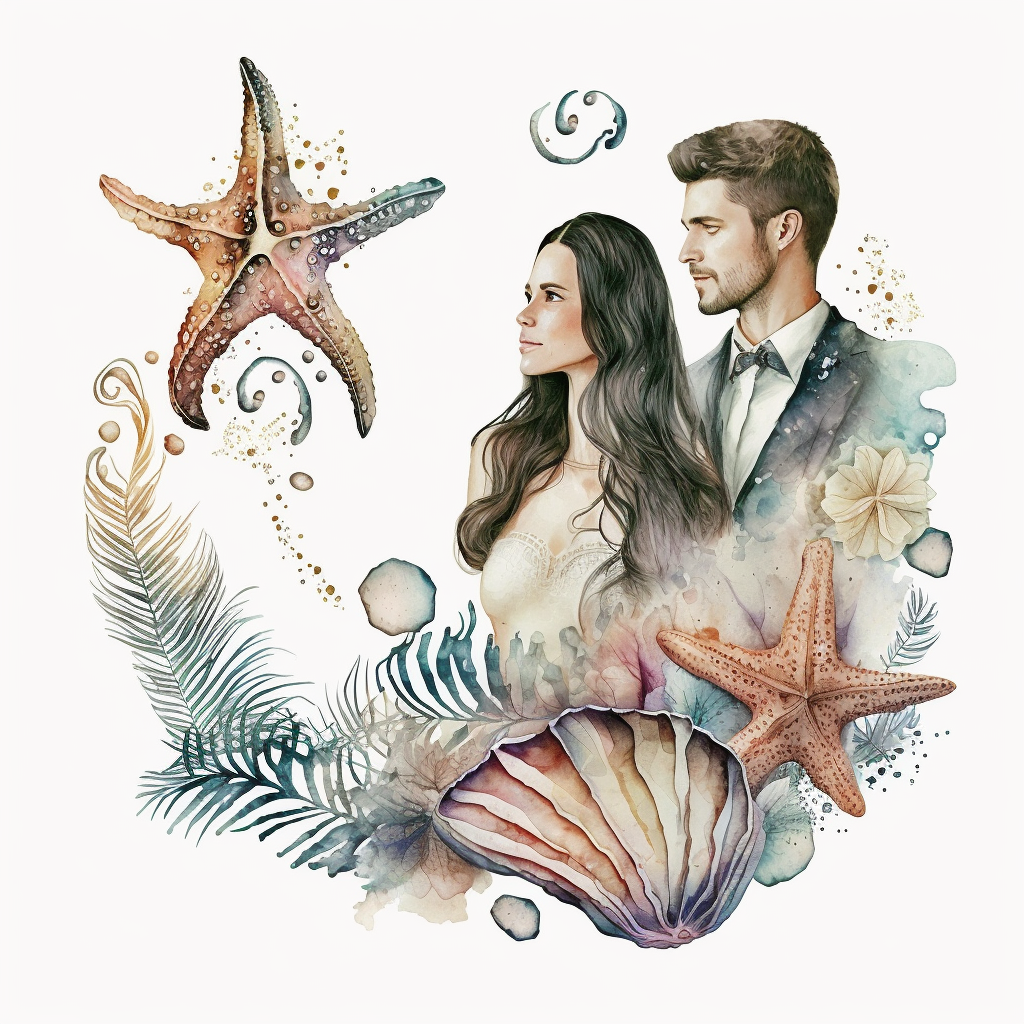nautical wedding cliparts