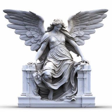 clipart of an angel statue, white background, roman style, greek style, in the style of mike deodato, neo-mosaic, comic art, pompeo batoni, dimensional illusion, antonio donghi, neogeo, detailed comic book art, marble, uhd image, detailed comic book art, marble, uhd image, bold colorism
