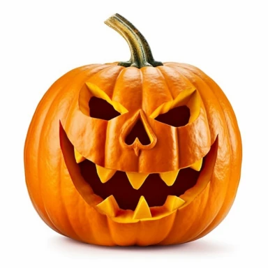 clipart of evil jack-o-lanterns on white background, clearly defined separate image, high quality--ar3:4-no mockups, watermarks, numbers, writing, letters--q2--v5.1--s1000