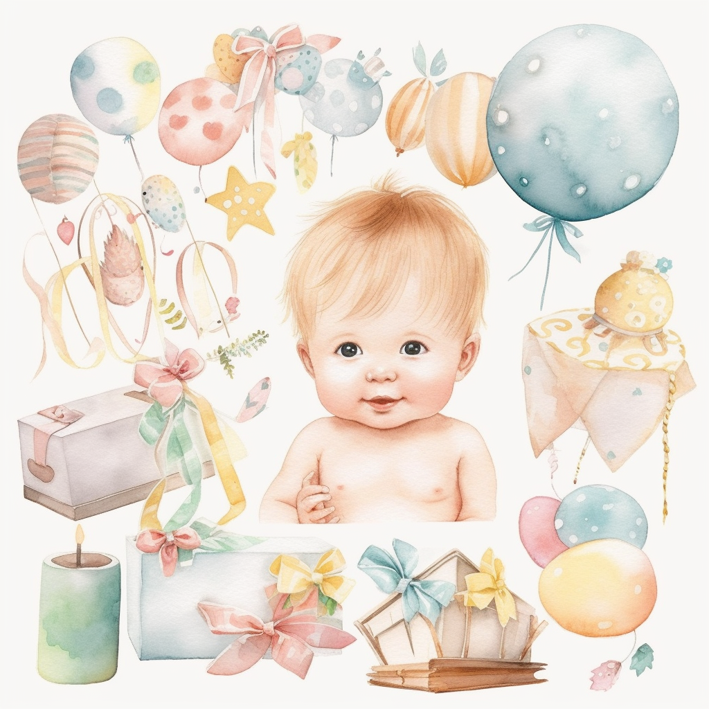 first birthday cliparts