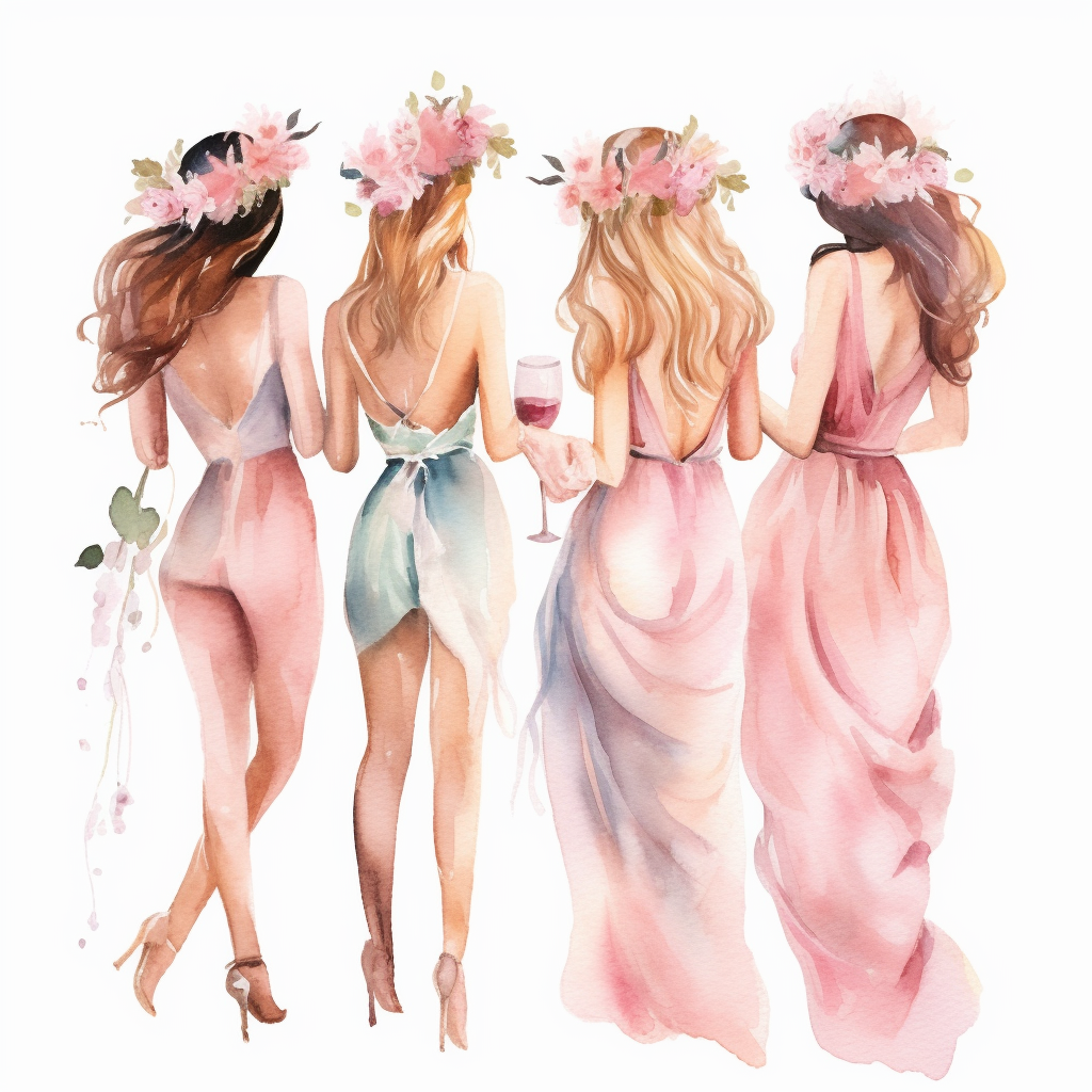 bachelorette party clipart