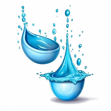 make water drip and splash clipart