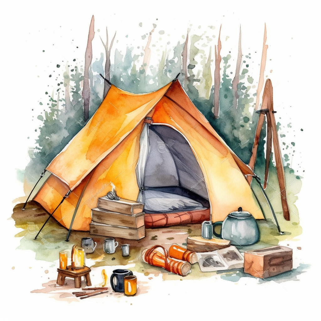 camp tent cliparts