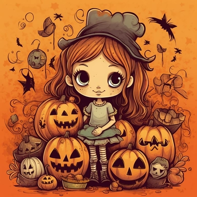 Halloween for Holiday clip art illustrator