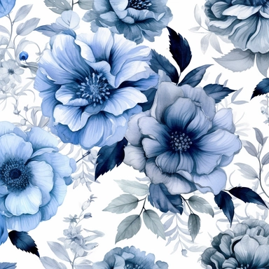 Contemporary collage style floral patterns blue watercolor elegant flowers wedding invitations high quality and elegant clipart of flowers gucci art white background 4