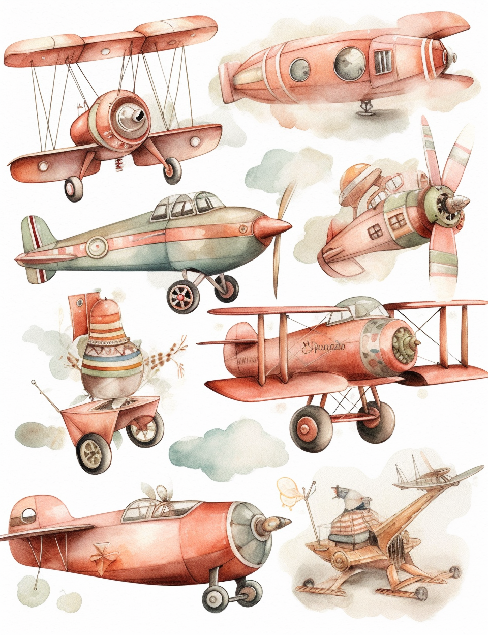 cute aviator cliparts