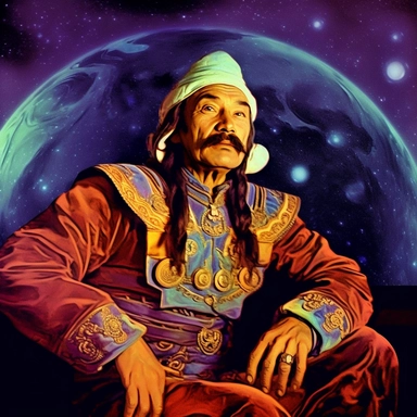 new man in space clip art, in the style of nicholas roerich, meme art, pleasing sense of harmony, sopheap pich, carl barks, photo taken with provia, art of tonga