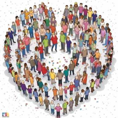 health of a mass of people clipart,