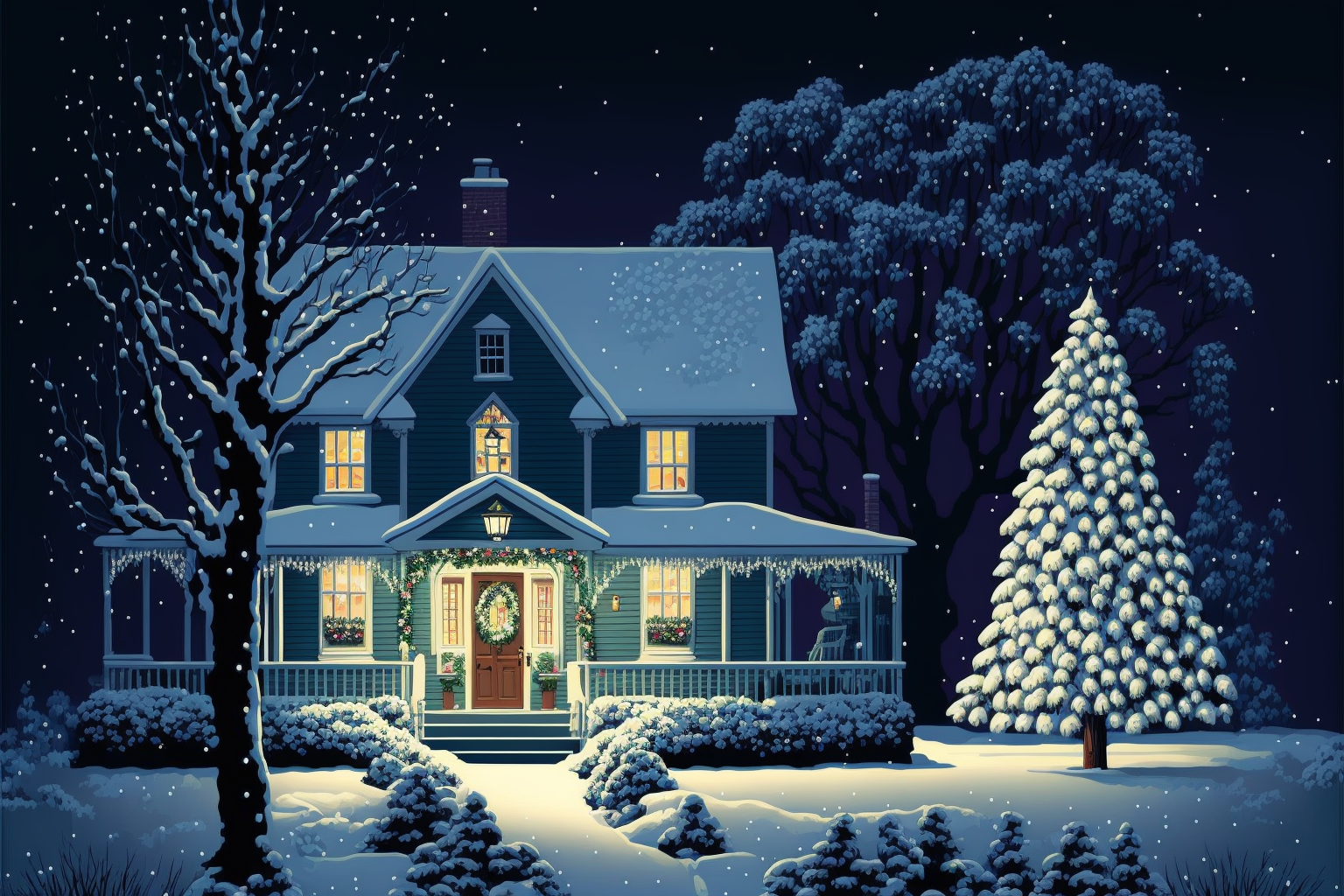 christmas garland clip art