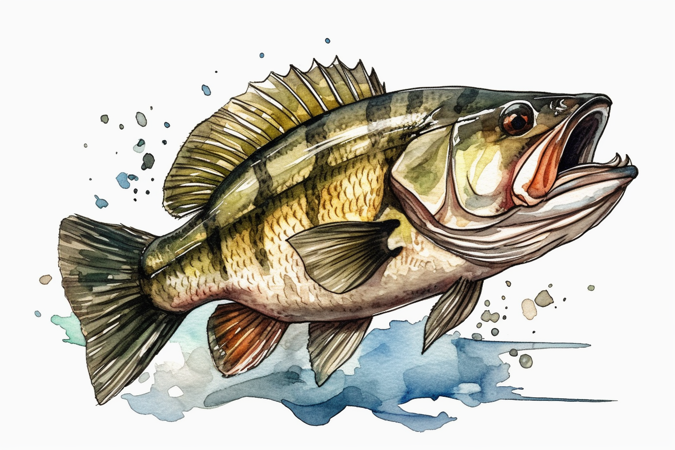 bass outline cliparts