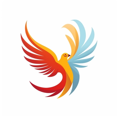 adorable simple pentecost dove clipart, white background